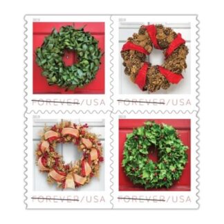holiday wreaths stamps for sale main