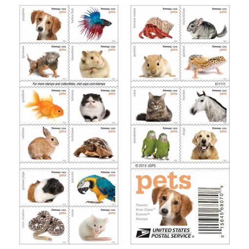 USPS Forever Pets Stamps for sale
