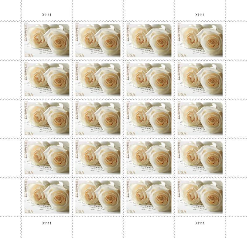 white wedding roses forevere stamps for sale