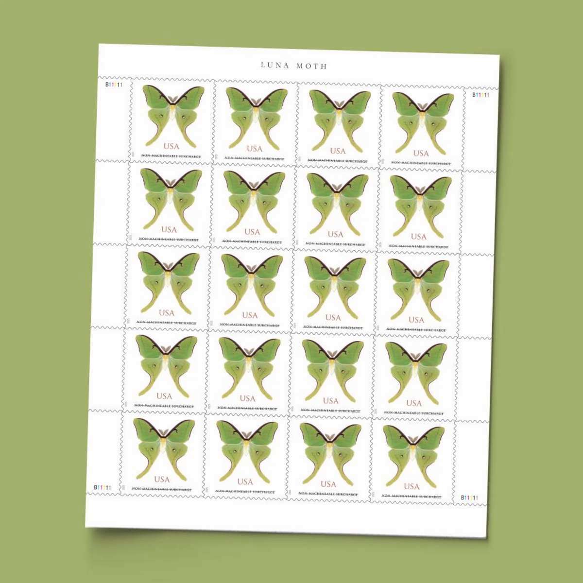 bulk discount wholesale square non machinable luna moth stamps