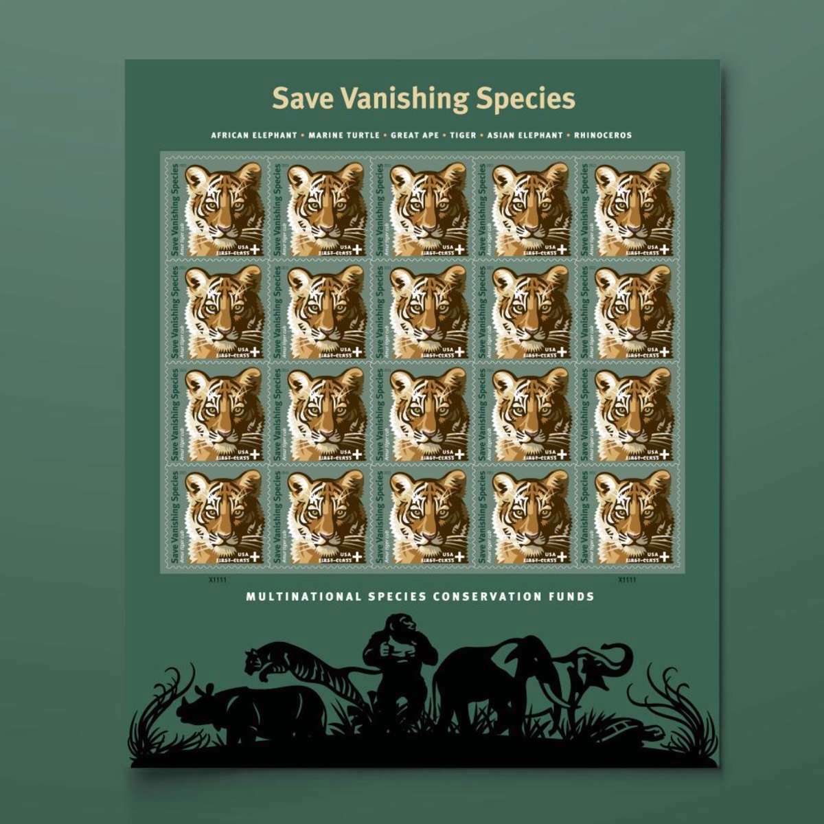 bulk discount wholesale tiger save vanishing species stamps