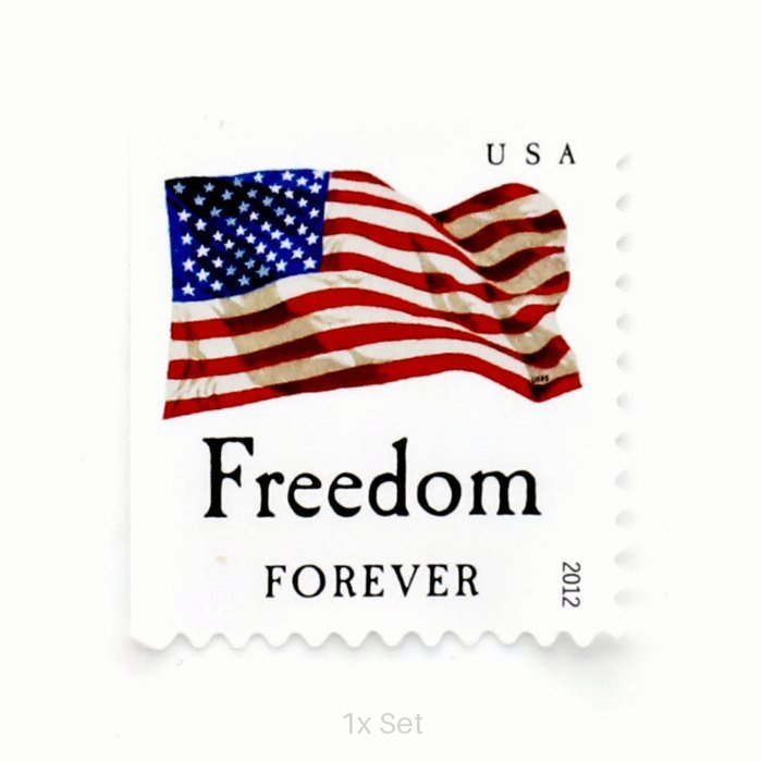 Bulk 2012 US Flag Stamps Community Outreach & Ministerial Support Pack || 100Pcs (5 books)