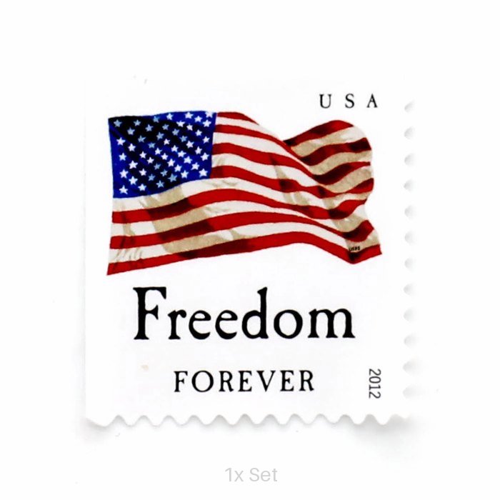 Low Cost 2012 US Flag Stamps Institutional Support & Donor Stewardship Pack || 100Pcs (5 books)
