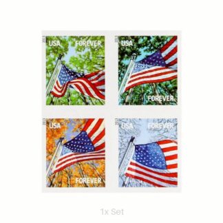 Bulk 2013 US Flag Stamps Institutional Communication & Enrollment Logistics || 100Pcs (5 books)