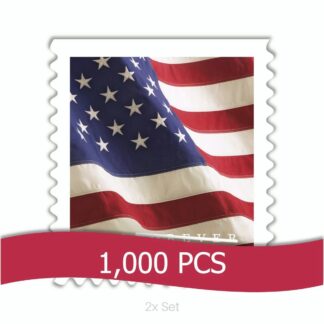 Bulk 2017 US Flag Stamps Civic Engagement & Voting Ballot Logistics Pack || 2000Pcs (20 Rolls)