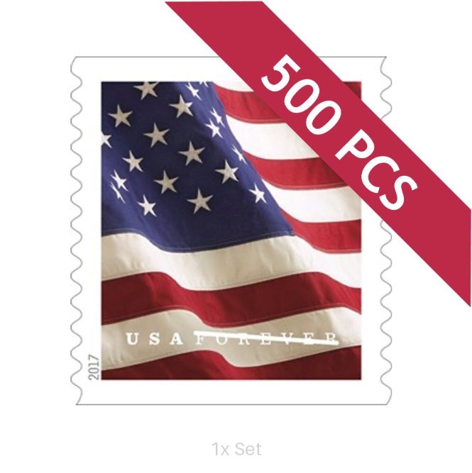 Low Cost 2017 US Flag Stamps Civic Engagement & Voting Ballot Logistics Pack || 500Pcs (5 Rolls)