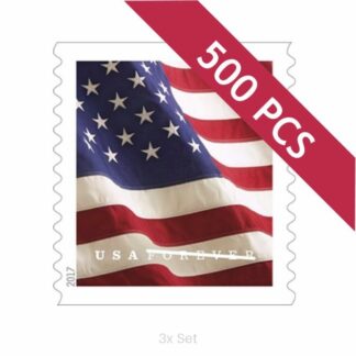 Wholesale 2017 US Flag Stamps Fiscal Reporting & Tax Season Compliance Logistics || 1500Pcs (15 Rolls)