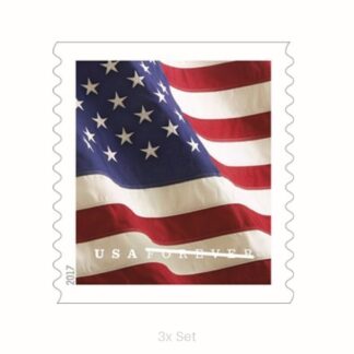 Low Cost 2017 US Flag Stamps Fiscal Reporting & Tax Season Compliance Logistics || 300Pcs (3 Roll)