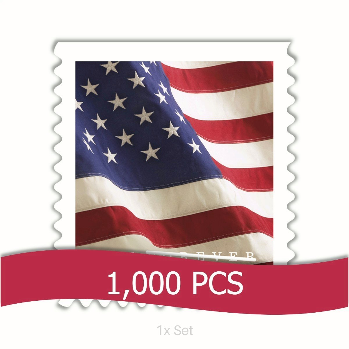 Best Price 2017 US Flag Stamps Institutional Communication & Enrollment Logistics || 1000Pcs (10 Rolls)