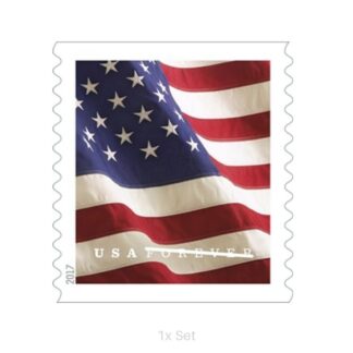 Low Cost 2017 US Flag Stamps Institutional Support & Donor Stewardship Pack || 100Pcs (1 Roll)