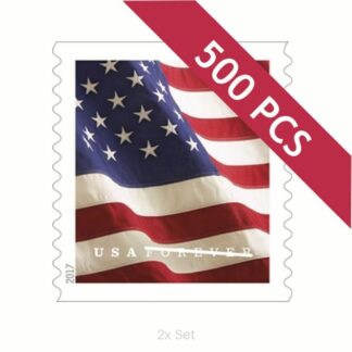 Authentic 2017 US Flag Stamps Premium Stationery & Elegant Event Mailing Pack || 1000Pcs (10 Rolls)