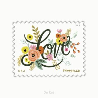 Wholesale 2018 Love Flourishes Stamps Fiscal Reporting & Tax Season Compliance Logistics || 200Pcs (10 Sheets)