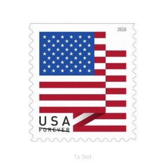 Wholesale 2018 US Flag Stamps Agency-Level Renewals & Compliance Logistics Pack || 100Pcs (1 Roll)