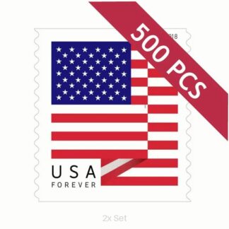 Bulk 2018 US Flag Stamps Community Outreach & Ministerial Support Pack || 200Pcs (10 Rolls)