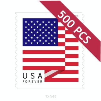 Best Price 2018 US Flag Stamps Institutional Communication & Enrollment Logistics || 100Pcs (5 Rolls)