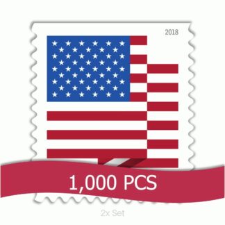 Cheap 2018 US Flag Stamps Professional Business Logistics & Bulk Mailing Pack || 2000Pcs (20 Rolls)