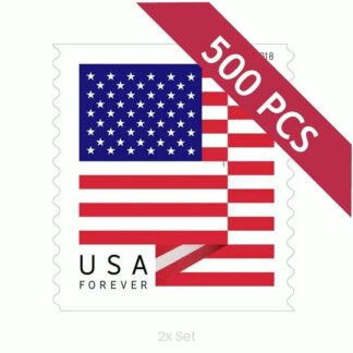 Wholesale 2018 US Flag Stamps Quarterly Seasonal Outreach & Greeting Fulfillment Pack || 200Pcs (10 Rolls)