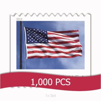 Authentic 2019 US Flag Stamps Civic Engagement & Voting Ballot Logistics Pack || 1000Pcs (10 Rolls)