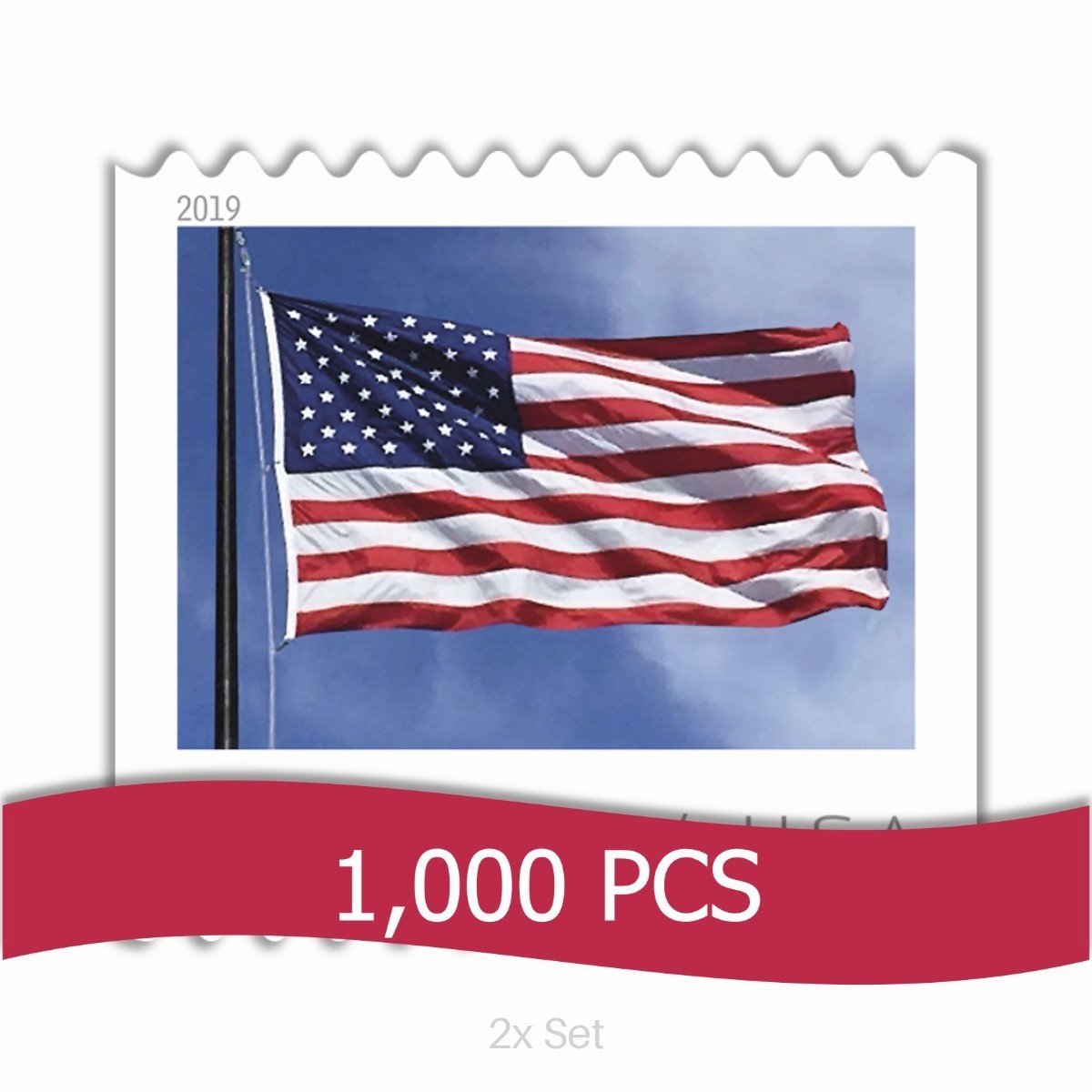 Best Price 2019 US Flag Stamps High-Impact CRM & Property Marketing Logistics || 2000Pcs (20 Rolls)