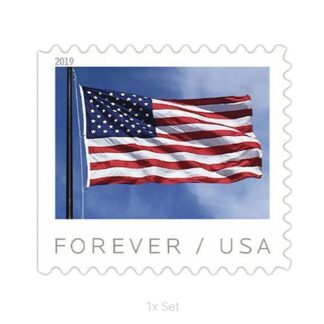 Discount 2019 US Flag Stamps Institutional Communication & Enrollment Logistics || 100Pcs (1 Roll)