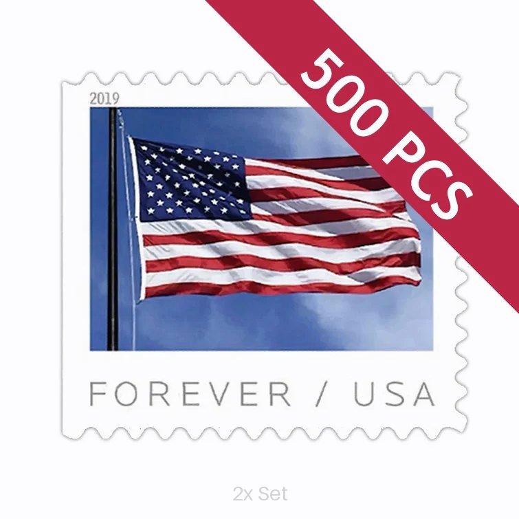 Cheap 2019 US Flag Stamps Premium Stationery & Elegant Event Mailing Pack || 1000Pcs (10 Rolls)