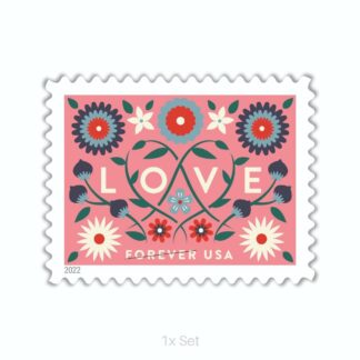 Wholesale 2022 Love Stamps Institutional Communication & Enrollment Logistics || 100Pcs (5 Sheets)