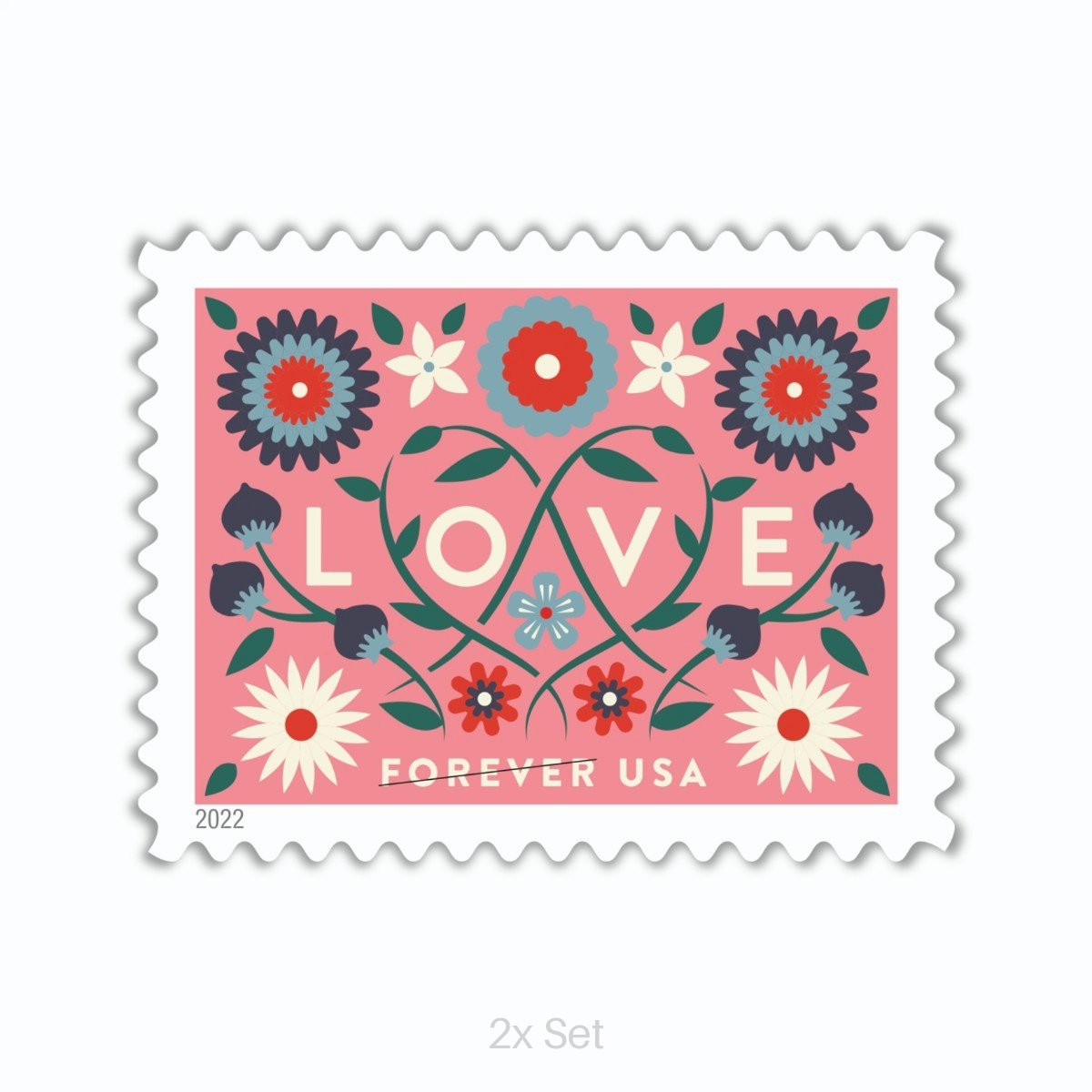 Bulk 2022 Love Stamps Premium Stationery & Elegant Event Mailing Pack || 200Pcs (10 Sheets)