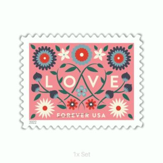 Low Cost 2022 Love Stamps Professional Business Logistics & Bulk Mailing Pack || 100Pcs (5 Sheets)