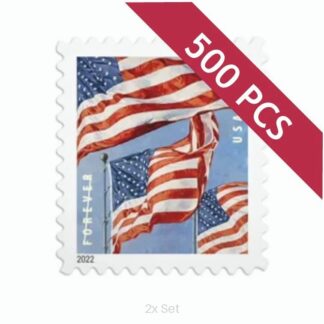 Cheap 2022 US Flag Stamps Civic Engagement & Voting Ballot Logistics Pack || 1000Pcs (10 Rolls)