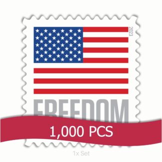 Low Cost 2023 US Flag Stamps Community Outreach & Ministerial Support Pack || 1000Pcs (10 Rolls)