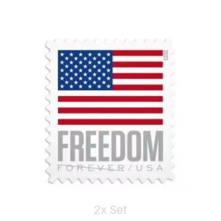 Economy 2023 US Flag Stamps Community Outreach & Ministerial Support Pack || 200Pcs (2 Roll)