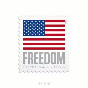 Economy 2023 US Flag Stamps Formal Legal Notices & Professional Document Delivery || 300Pcs (3 Roll)