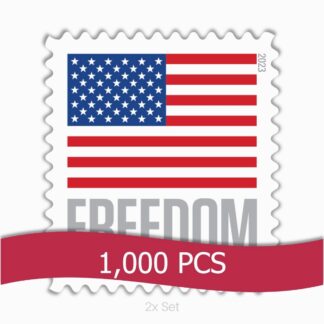 Low Cost 2023 US Flag Stamps Institutional Support & Donor Stewardship Pack || 2000Pcs (20 Rolls)