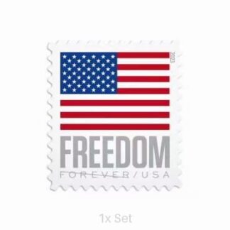 Discount 2023 US Flag Stamps Quarterly Seasonal Outreach & Greeting Fulfillment Pack || 100Pcs (1 Roll)