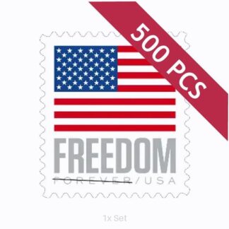 Discount 2023 US Flag Stamps Quarterly Seasonal Outreach & Greeting Fulfillment Pack || 500Pcs (5 Rolls)