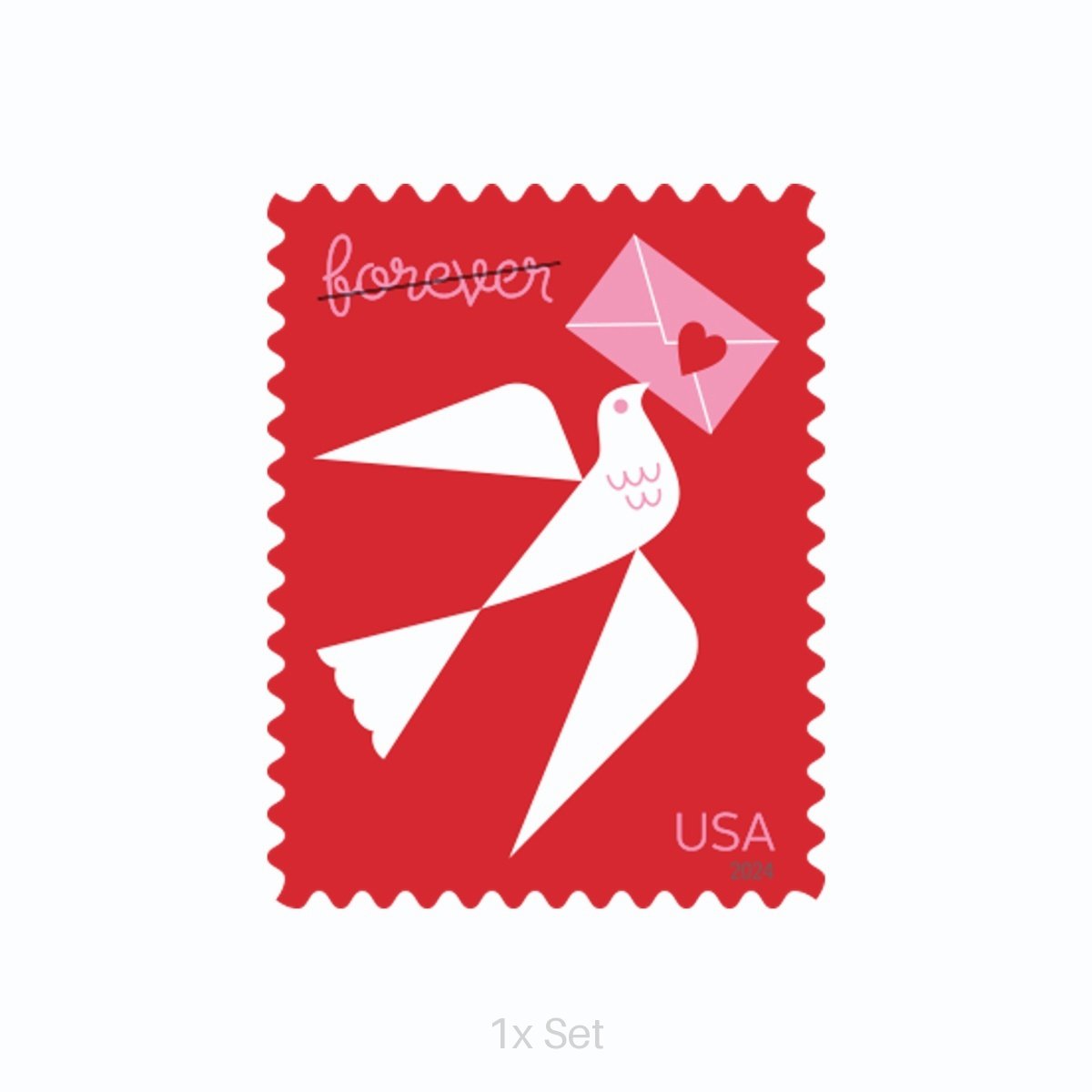 Low Cost 2024 Love Stamps Premium Stationery & Elegant Event Mailing Pack || 100Pcs (5 Sheets)
