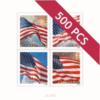Discount 2024 US Flag Stamps High-Impact CRM & Property Marketing Logistics || 1500Pcs (15 Rolls)