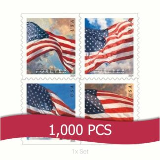 Authentic 2024 US Flag Stamps Institutional Support & Donor Stewardship Pack || 1000Pcs (10 Rolls)