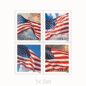 Low Cost 2024 US Flag Stamps Institutional Support & Donor Stewardship Pack || 100Pcs (1 Roll)