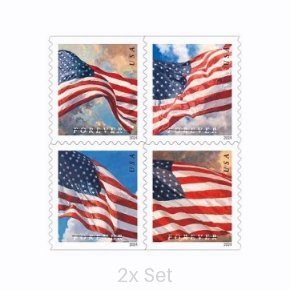 Wholesale 2024 US Flag Stamps Institutional Support & Donor Stewardship Pack || 200Pcs (2 Roll)