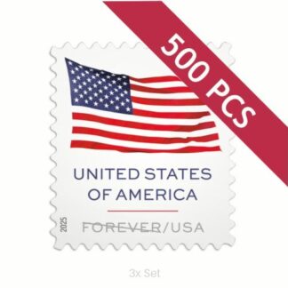 Discount 2025 US Flag Stamps Agency-Level Renewals & Compliance Logistics Pack || 1500Pcs (15 Rolls)