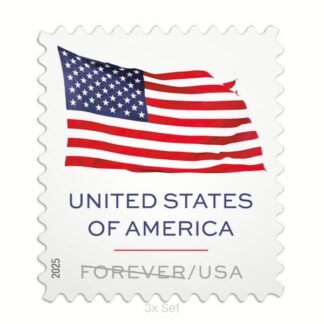 Wholesale 2025 US Flag Stamps Formal Legal Notices & Professional Document Delivery || 300Pcs (3 Roll)
