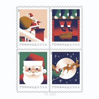 Discount A Visit From St. Nick Stamps Premium Stationery & Elegant Event Mailing Pack || 100Pcs (5 Books)