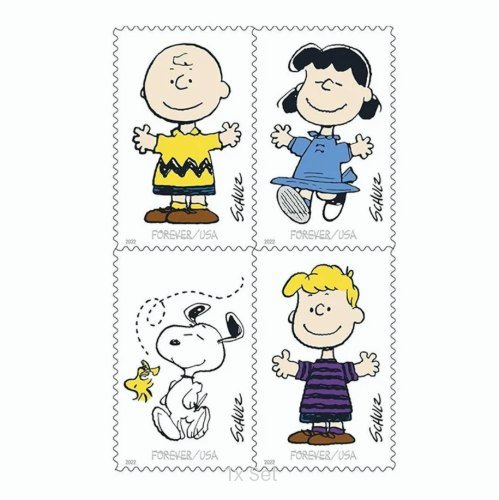 Wholesale Charles M. Schulz Stamps Seasonal Route Marketing & Service Promotion Pack || 100Pcs (5 Sheets)