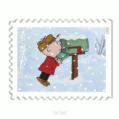 Authentic Charlie Brown Christmas Stamps Institutional Communication & Enrollment Logistics || 200Pcs (10 books)