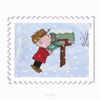 Bulk Charlie Brown Christmas Stamps Premium Stationery & Elegant Event Mailing Pack || 100Pcs (5 books)
