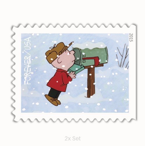 Authentic Charlie Brown Christmas Stamps Professional Business Logistics & Bulk Mailing Pack || 200Pcs (10 books)