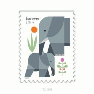 Economy Elephants Stamps Formal Legal Notices & Professional Document Delivery || 100Pcs (5 books)