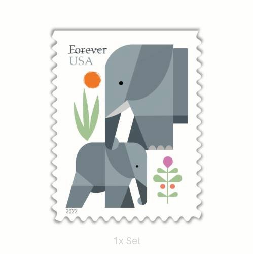 Bulk Elephants Stamps Premium Stationery & Elegant Event Mailing Pack || 100Pcs (5 books)
