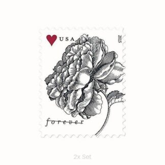Economy Engraved Vintage Rose Stamps Community Outreach & Ministerial Support Pack || 200Pcs (10 Sheets)